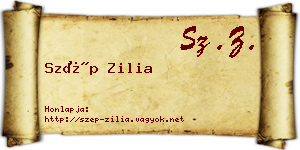 Szép Zilia névjegykártya