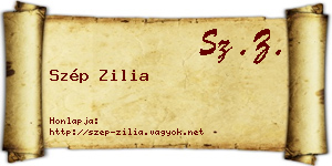 Szép Zilia névjegykártya